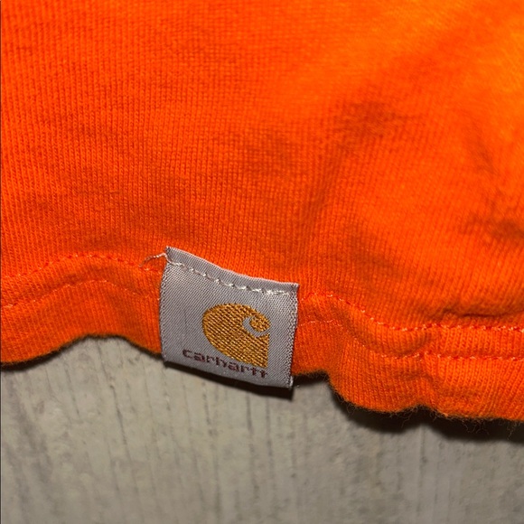 Carhartt Kids Vibrant Orange Tee with Graphic Small 8/10 - Picture 3 of 4
